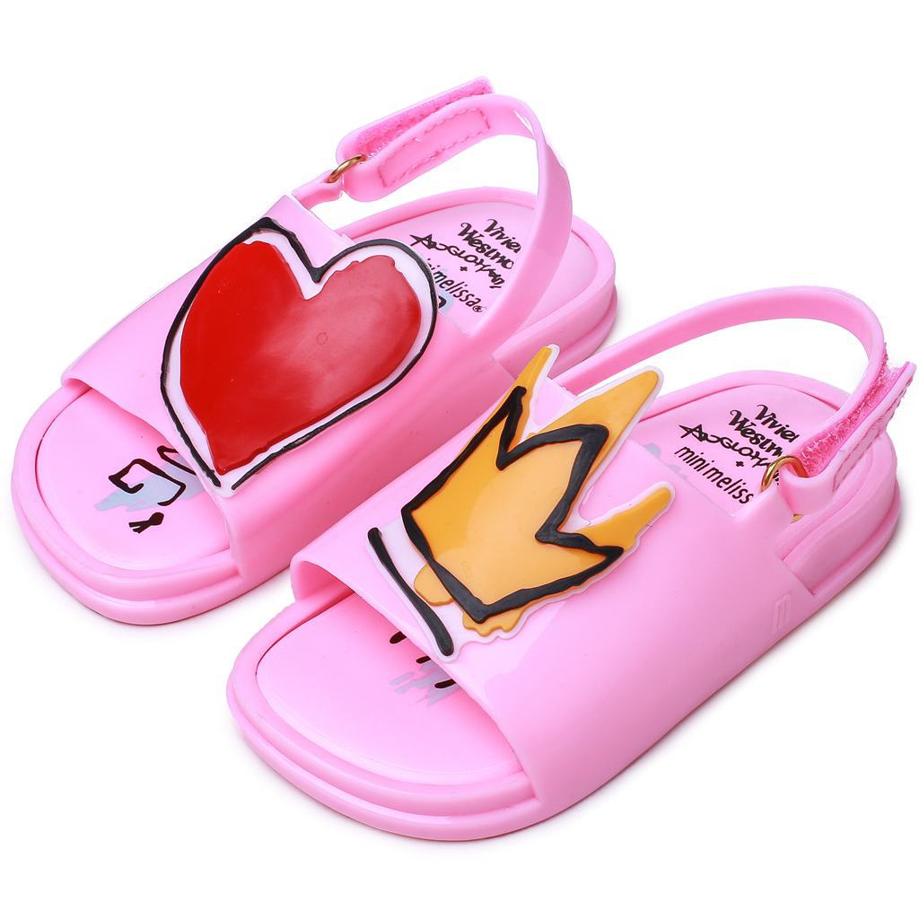 Crown and Red Heart Mini Sandals